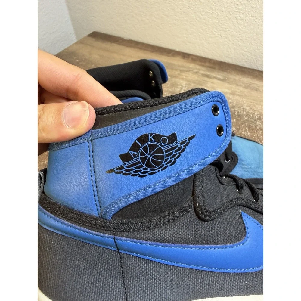 Nike Air Jordan Retro 1 I AJKO Knockout Canvas Royal Blue Black SZ 11 638471-007